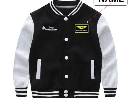 Antonov 225 and Burane Designed  CHILDREN  Baseball Jackets Online