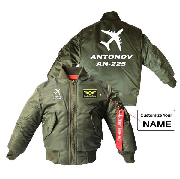 Antonov AN-225 (28) Designed Children Bomber Jackets Hot on Sale