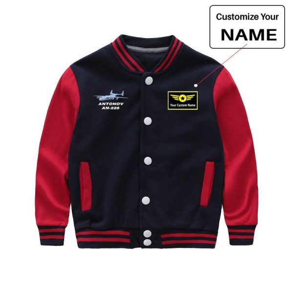 Antonov AN-225 (7) Designed  CHILDREN  Baseball Jackets on Sale