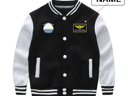 Antonov 225 ROUND Designed  CHILDREN  Baseball Jackets Hot on Sale