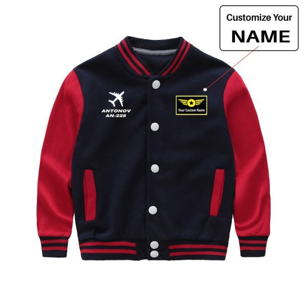 Antonov AN-225 (28) Designed  CHILDREN  Baseball Jackets on Sale