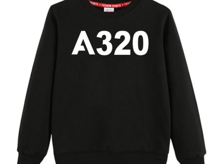 A320 Flat Text Designed  CHILDREN  Sweatshirts Online now