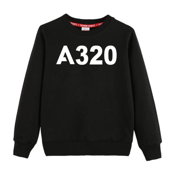 A320 Flat Text Designed  CHILDREN  Sweatshirts Online now