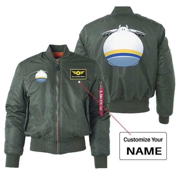 Antonov 225 ROUND Designed  Women  Bomber Jackets Discount