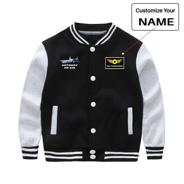 Antonov AN-225 (7) Designed  CHILDREN  Baseball Jackets on Sale