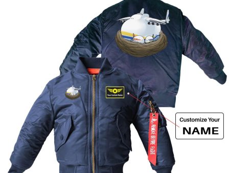 Antonov 225 Nesting Designed Children Bomber Jackets Cheap