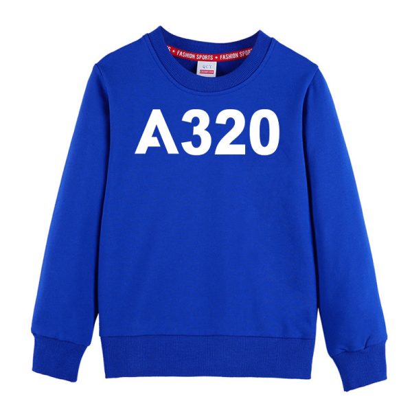 A320 Flat Text Designed  CHILDREN  Sweatshirts Online now