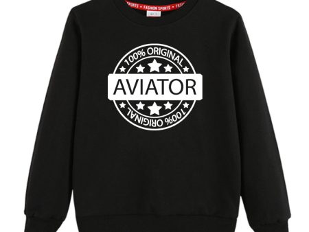 100 Original Aviator Designed  CHILDREN  Sweatshirts Fashion