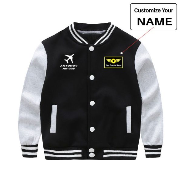 Antonov AN-225 (28) Designed  CHILDREN  Baseball Jackets on Sale