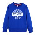 100 Original Aviator Designed  CHILDREN  Sweatshirts Fashion