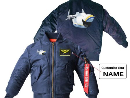 Antonov 225 Mouth Designed Children Bomber Jackets For Cheap