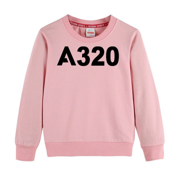 A320 Flat Text Designed  CHILDREN  Sweatshirts Online now