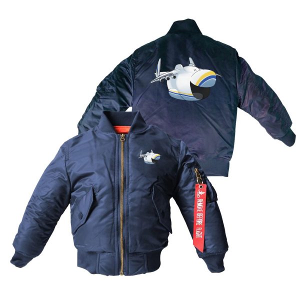 Antonov 225 Mouth Designed Children Bomber Jackets For Cheap