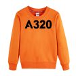 A320 Flat Text Designed  CHILDREN  Sweatshirts Online now