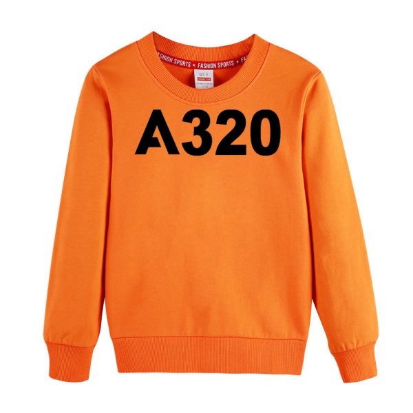 A320 Flat Text Designed  CHILDREN  Sweatshirts Online now