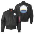 Antonov 225 ROUND Designed  Women  Bomber Jackets Discount