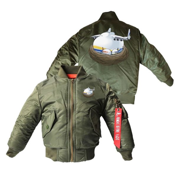 Antonov 225 Nesting Designed Children Bomber Jackets Cheap