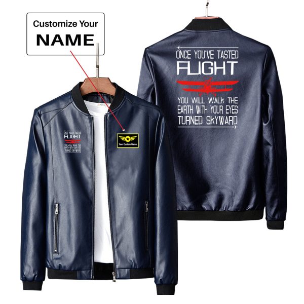 Once You ve Tasted Flight Designed PU Leather Jackets Fashion